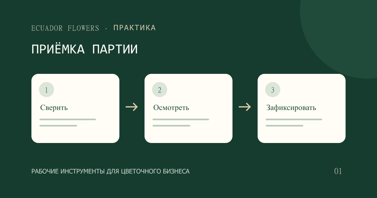 Приёмка роз оптом: чек-лист для цветочного магазина